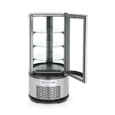 Chladicí vitrína, kulatá, Arktic, 100L, 230V/210W, ⌀480x(H)1065mm | 233825